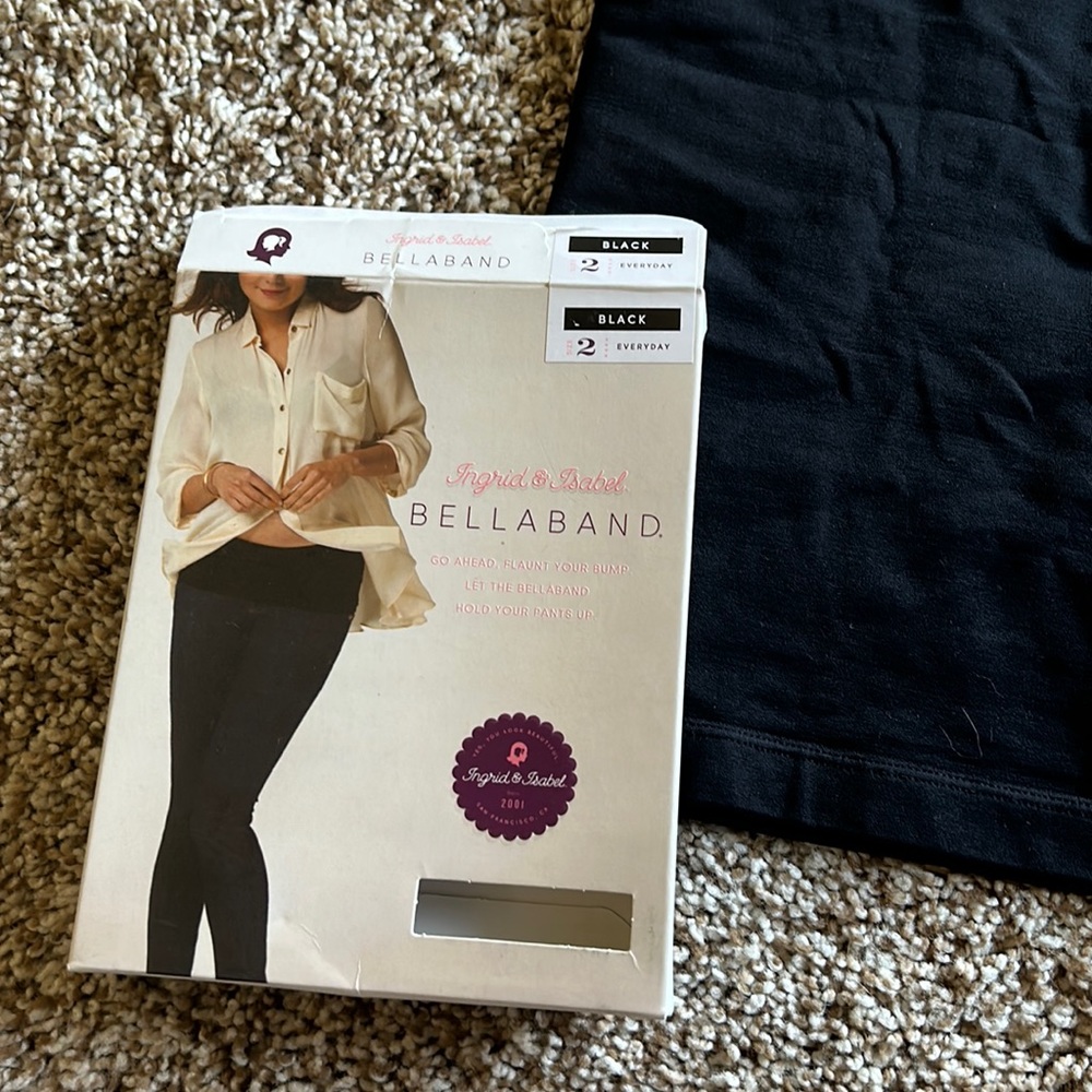 Black maternity Bellaband, size 2